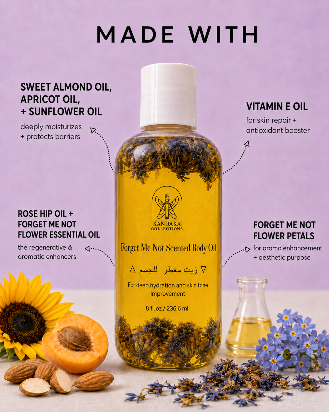 Forget-Me-Not Scented Body Oil